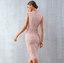 Load image into Gallery viewer, Rosa Textured Scuba Pencil Dress
