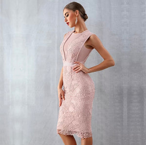 Rosa Textured Scuba Pencil Dress