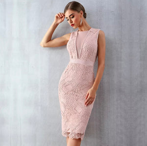 Rosa Textured Scuba Pencil Dress