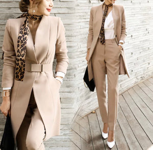 Two Piece Suit with Complimentary Scarf